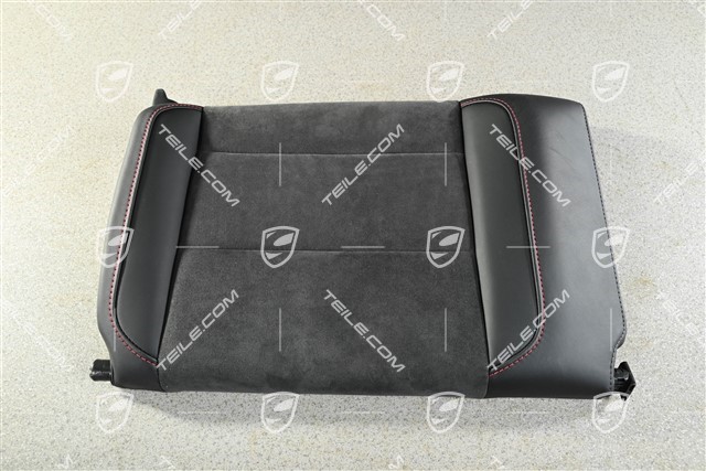 Cabrio / Targa, Back seat backrest, Rear, Leather / Alcantara , Black with Carmine red stitching, GTS, R