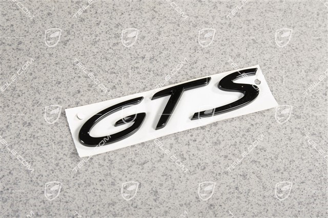 Emblemat / napis "GTS", czarny