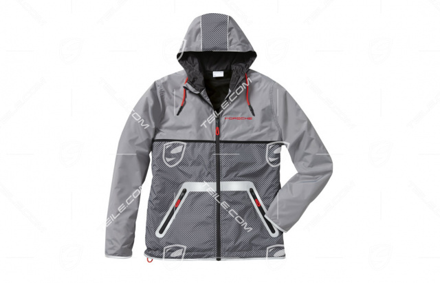 Racing Collection, Fan Windbreaker, Unisex, grey/black/red, S 46/48