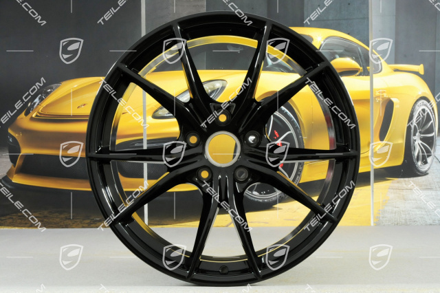 20-inch wheel rim Carrera S IV, 10J x 20 ET45, Jet Black Metallic