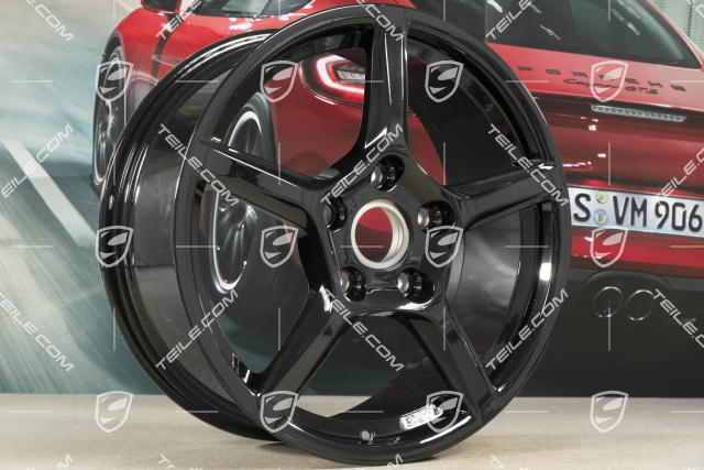 18-inch wheel rim Boxster IV, 8J x 18 ET57, black high gloss