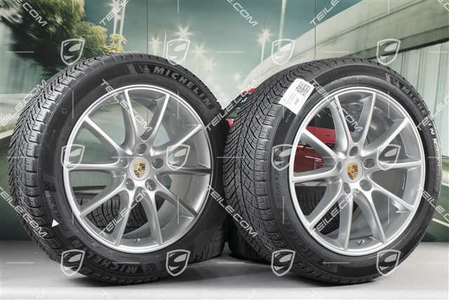 20-inch Cayenne COUPE Design winter wheel set, rims 9J x 20 ET50 + 10,5J x 20 ET55 + NEW Michelin winter tyres 275/45 R20 + 305/40 R20, with TPMS
