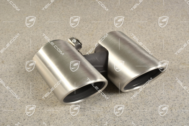 Tailpipe, round, Carrera 2S/4S, L