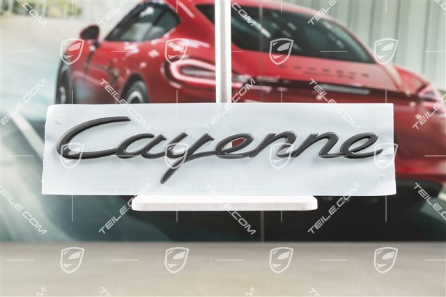 "Cayenne" logo, Matt black