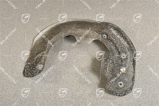 Front axle disc brake protective plate, L