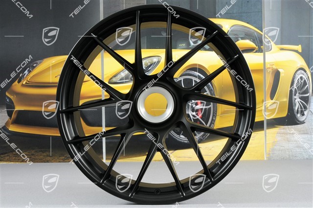 20" Felgensatz Turbo Sport III, Zentralverschluss, 9J x 20 ET51 + 12J x 20 ET63, seidenglanz schwarz matt