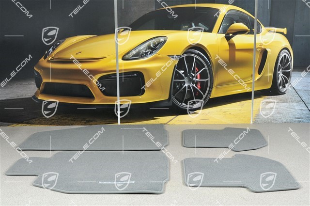 Floor mat, 4 pcs. set, Stone Grey