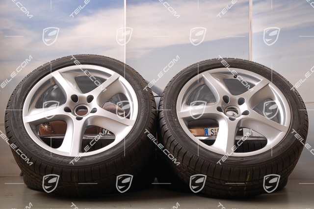 20-inch Cayenne SportTechno winter wheel set, front 9-inch+ rear 9-inch + tyres 275/40 R20, without TPMS