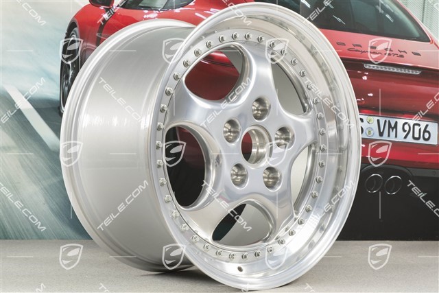 18-inch Alloy wheel rim, Turbo 3.6, 10J x 18 ET61, Speedline, polished