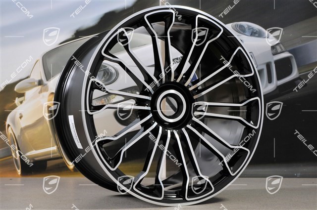 21-inch wheel 918 SPYDER, Zentralverschluss, 12,5J x 21 ET57, black high gloss