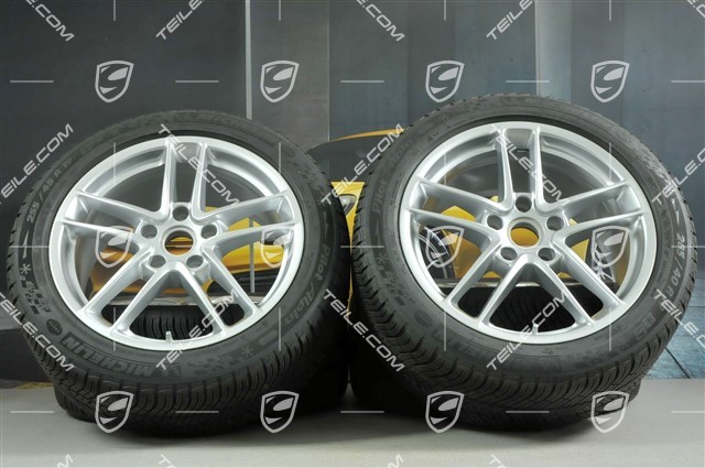 19-inch TURBO II winter wheel set, wheels 9J x 19 ET 60 + 10J x 19 ET61 + NEW tyres Michelin Pilot Alpin 4, 255/45 R19+285/40 R19, with TPM