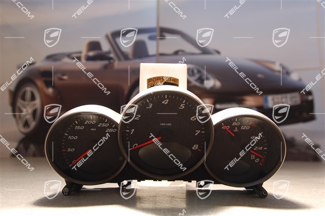 Instrument cluster complete, volcano grey, 5-speed/6-speed manual transmission