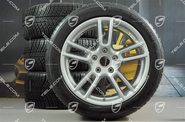 19-inch winter wheels set "Panamera", rims 9J x 19 ET64 + 10,5 J x 19 ET62 + Michelin Pilot Alpin 4 winter tyres 265/45 R19 + 295/40 R19, DOT/prod. year 2016