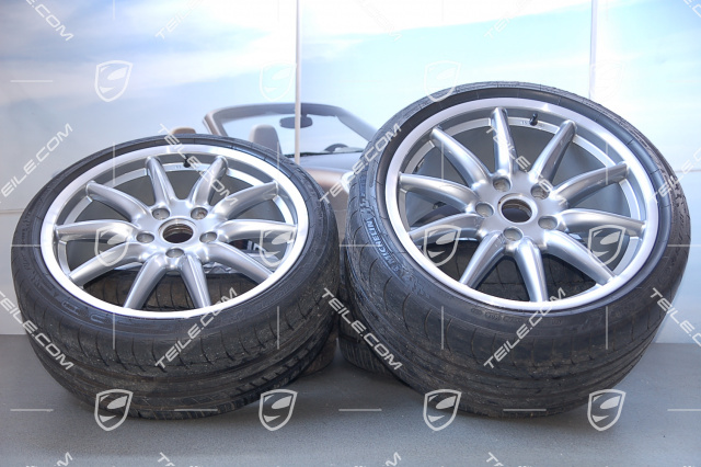 19" Carrera Sport Sommerräder Satz, 8,5 J x 19 ET 55 + 11,5 J x 19 ET 67, mit Reifen 235/35 ZR 19 + 305/30 ZR 19