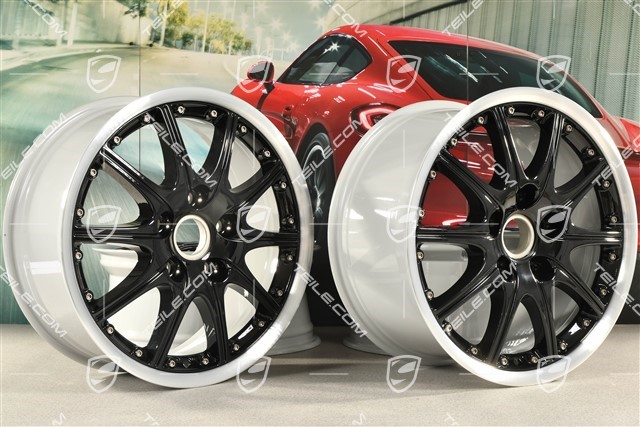 18-inch GT3 SportDesign wheel set (2-piece), 7,5J x 18 ET50 + 9J x 18 ET52, wheel stars in black high gloss