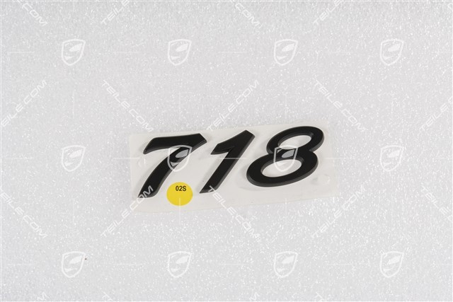 Badge / Emblem 718, Black