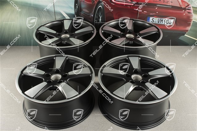 20" Felgensatz Sport Classic "50 Jahre 911", 9J x 20 ET51 + 11,5J x 20 ET48, in Schwarz