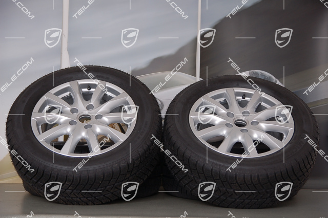 18-inch Cayenne winter wheel set, wheels 8J x 18 ET53 + tyres Michelin 255/55 R18 109V XL M+S, without TPMS