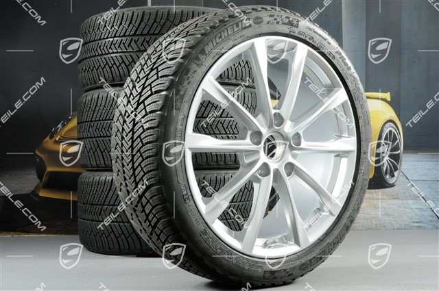 19-inch Boxster S winter wheels set, rims 8J x 19 ET57 + 10J x 19 ET45 + NEW Michelin Pilot Alpin 4 winter tires 235/40 R19 +265/40 R19