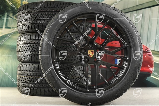 20-inch "RS Spyder Design" winter wheels set, rims 9J x 20 ET26 + 10J x 20 ET19 + NEW Pirelli winter tyres 265/45 R20 + 295/40 R20, with TPMS, black satin mat