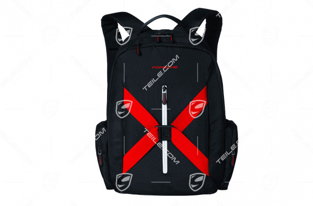 Rücksack Motorsport Kollektion schwarz/rot/weiß