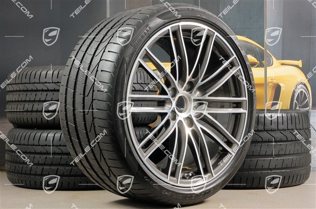 20" koła letnie, komplet 911 Turbo IV, felgi 8,5J x 20 ET49 + 11,5J x 20 ET56 + NOWE opony letnie 245/35 R20 + 305/30 R20