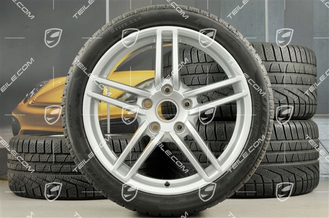 19-inch Carrera winter wheel set, 8,5J x 19 ET54 + 11J x 19 ET69, winter tyres 235/40 R19 + 285/35 R19