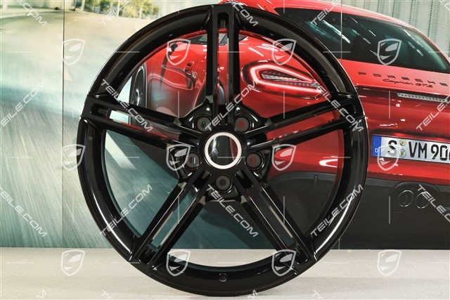 21-inch wheel rim Mission E Design, 9,5J x 21 ET60, black high gloss