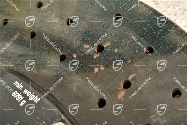 PCCB Ceramic brake disc, 991.2 C2 / C2S / C4 / C4S / 991.1 Turbo / 991.2 Turbo, damaged, R