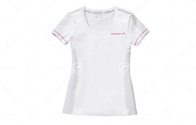 Racing Collection, T-Shirt Women, white/grey, XS 34