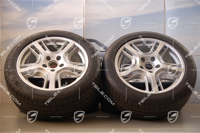 19-inch Panamera Design summer wheel set, wheels 9J x 19 ET 60 + 10J x 19 ET61 + tyres 255/45 R19+285/40 R19, TPMS
