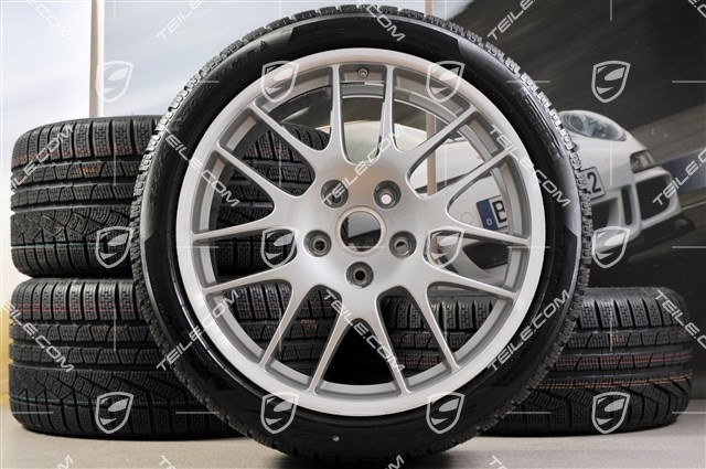 20-inch RS Spyder winter wheel set, wheels: 9,5J x 20 ET65 + 10,5J x 20 ET65 + Pirelli winter tyres 255/40 R20 + 285/35 R20, without TPM sensors