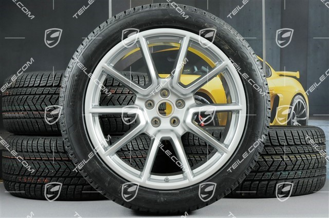20-inch "Macan SportDesign" winter wheels set, rims 9J x 20 ET26 + 10J x 20 ET19, Pirelli Scorpion Winter winter tyres 265/45 R 20 + 295/40 R 20, with TPMS