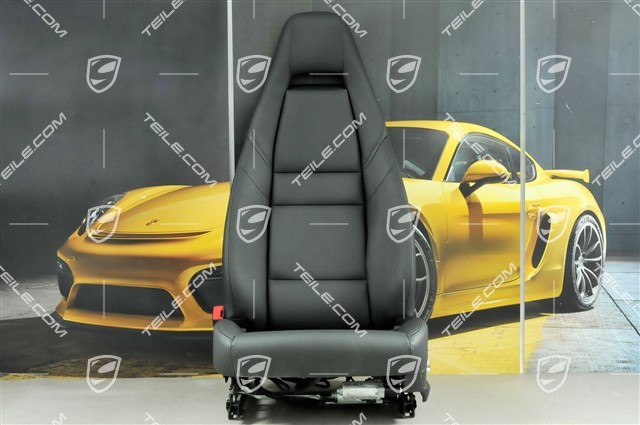 Seat, el. adjustment, leatherette, black, without Airbag, L