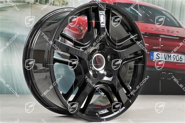 19-inch Panamera Design wheel set 10J x 19 ET61 + 9J x 19 ET60, black high gloss