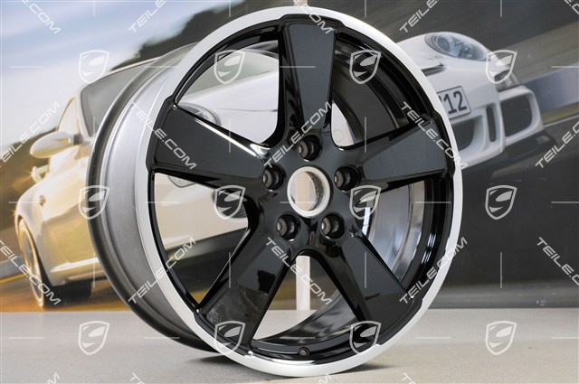 20-inch wheels rims set "Sport Classic", 9,5J x 20 ET65 + 11,5J x 20 ET63, in black