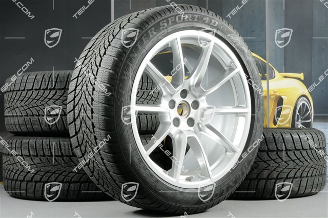 20-inch "Macan SportDesign" winter wheels set, rims 9J x 20 ET26 + 10J x 20 ET19, Dunlop SP Winter Sport 4D winter tyres 265/45 R 20 + 295/40 R 20, with TPMS