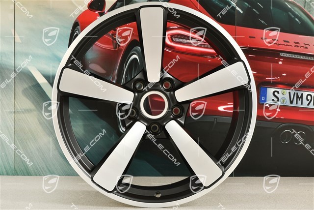 20-inch Carrera Exclusive wheel rim, 9,5J x 20 ET44 in black satin-mat