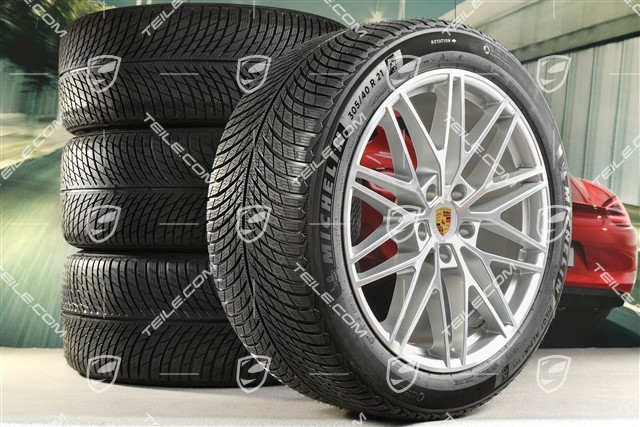 21-inch Cayenne COUPE "RS Spyder Design" winter wheel set, rims 9,5J x 21 ET46 + 11,0J x 21 ET49 + NEW Michelin Pilot Alpin 5 SUV winter tyres 285/45 R21 + 305/40 R21, with TPMS