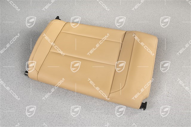 Back seat backrest, Rear, Leather, Luxor beige, Coupe, R
