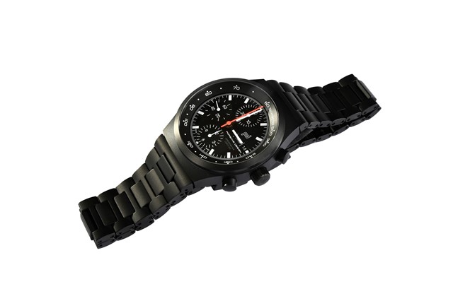 Wristwatch Porsche Design The Chronograph 1 – All Black, Matt Black Dial, Designer: Professor Ferdinand Alexander Porsche