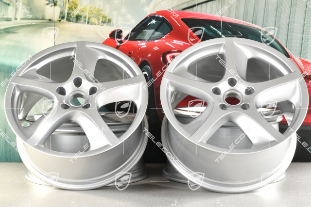 20-inch Cayenne SportTechno wheel set, front 9-inch + rear 10-inch