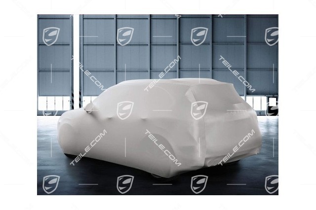 Indoor car cover, with Porsche crest und logo