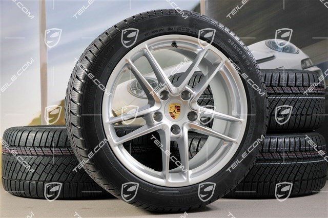 19-inch TURBO II winter wheel set, wheels 9J x 19 ET 60 + 10J x 19 ET61 + Continental winter tyres, 255/45 R19+285/40 R19, without TPM