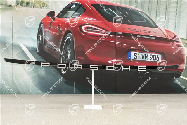 Trim, Upper rear, Light silver metallic
