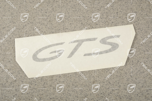 Decorative film with GTS logo, lateral, black