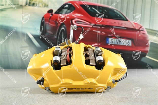 PCCB fixed calliper, Rear axle, Yellow, Turbo, R