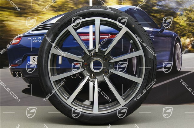 20" summer wheel set Carrera Classic II, wheel 8,5J x 20 ET51 + 11J x 20 ET52 + NEW summer tyres 245/35 ZR20 + 305/30 ZR20, TPMS