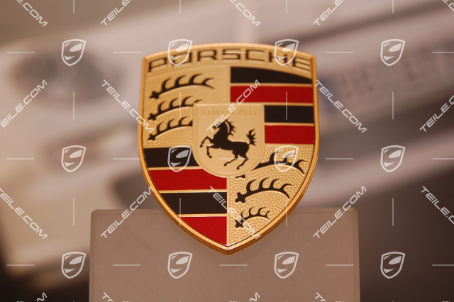 Porsche crest, for front bumper (2007-2010)