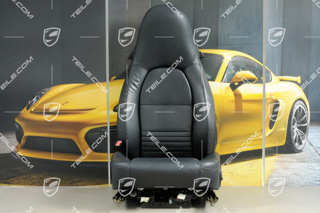 Seat, el adjustable, heating, Lumbar, leather, Metropole blue, damage, L